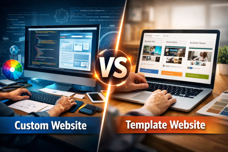 Custom Website vs Template Website – Which Is Better for Your Business?