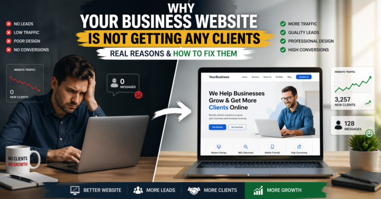 Why Your Business Website Is Not Getting Any Clients (Real Reasons)