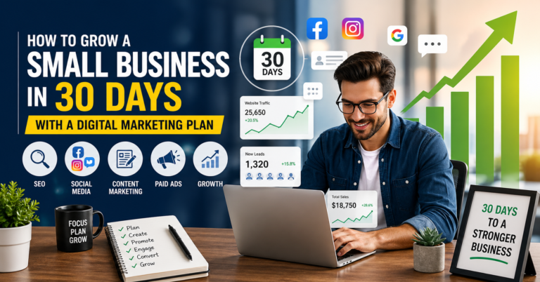 How to Grow a Small Business in 30 Days with a Digital Marketing Plan