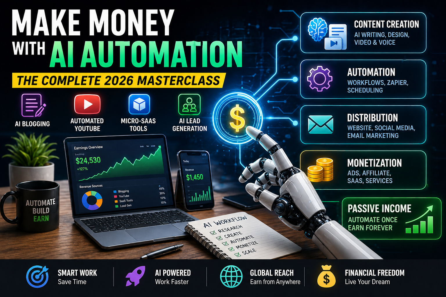 How to Make Money with AI Automation: The Ultimate 2026 Masterclass