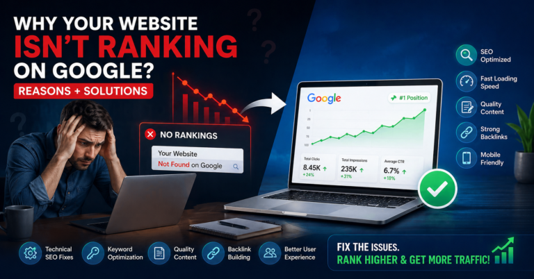 Why Your Website Isn’t Ranking on Google: Reasons and Solutions