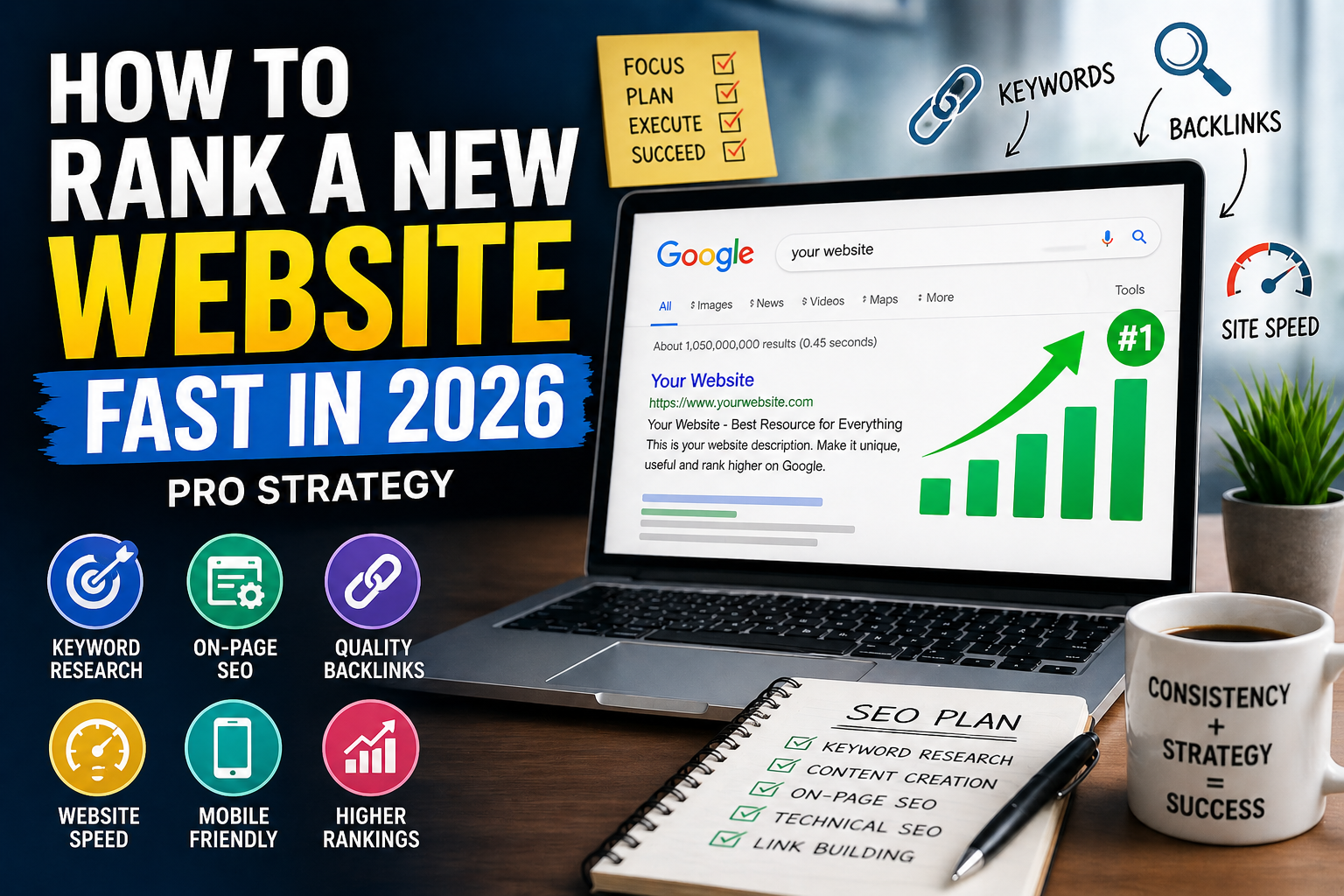 How to Rank a New Website Fast in 2026