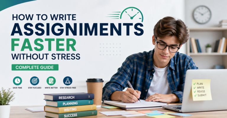 How to Write Assignments Faster Without Stress (Complete Guide)