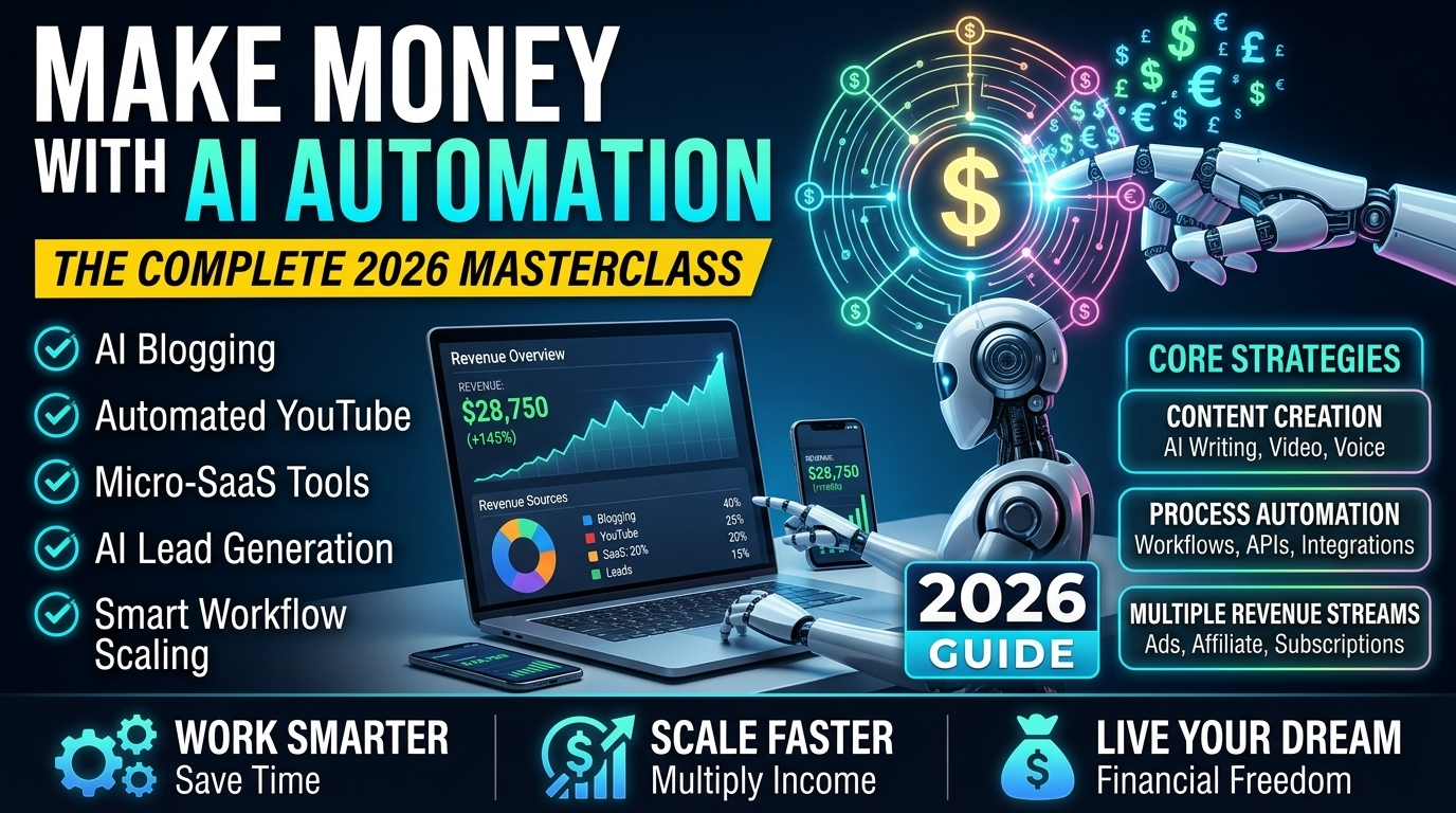 How to Make Money with AI Automation: The Complete 2026 Masterclass