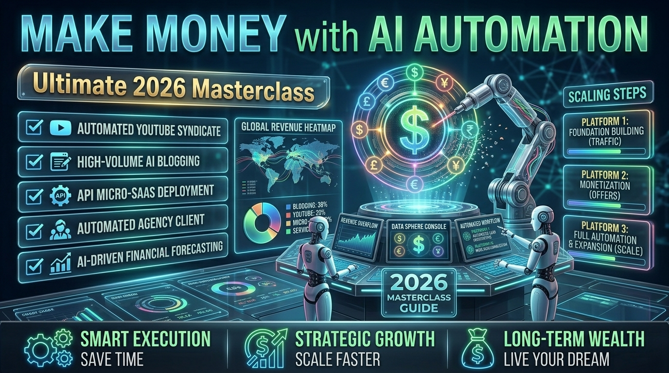 How to Make Money with AI Automation: The Complete 2026 Masterclass