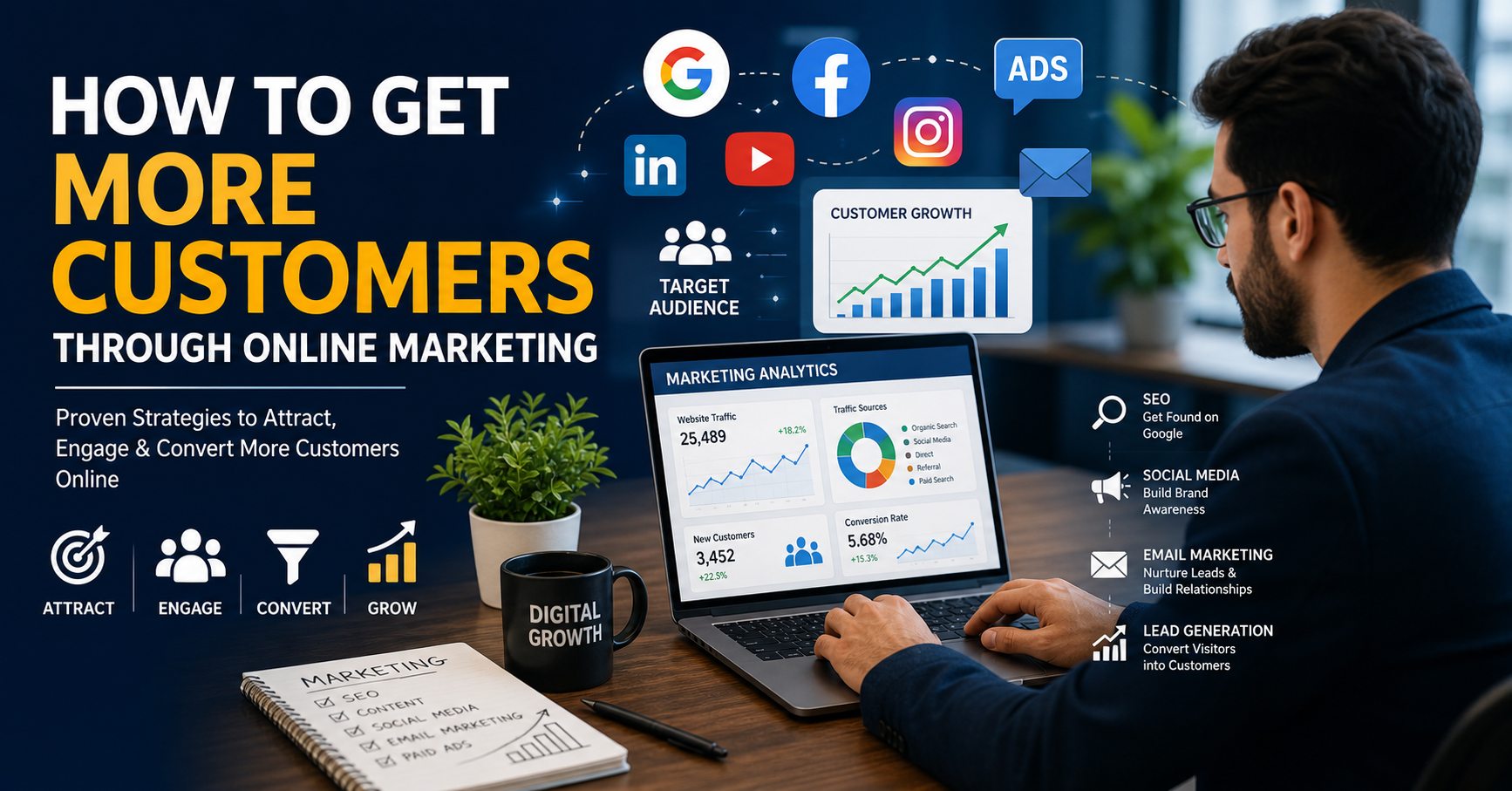 How to Get More Customers Through Online Marketing