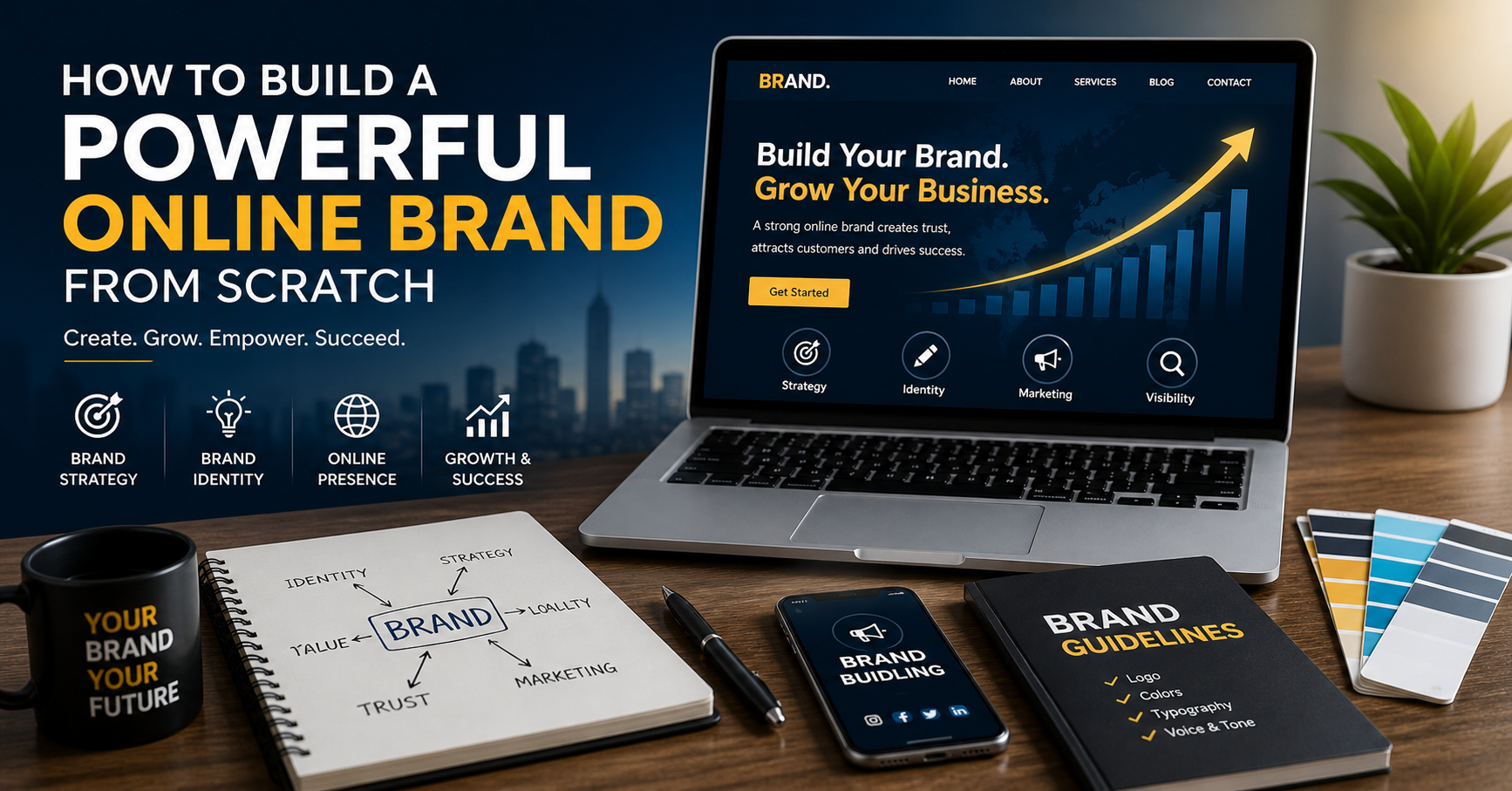 How to Build a Powerful Online Brand From Scratch