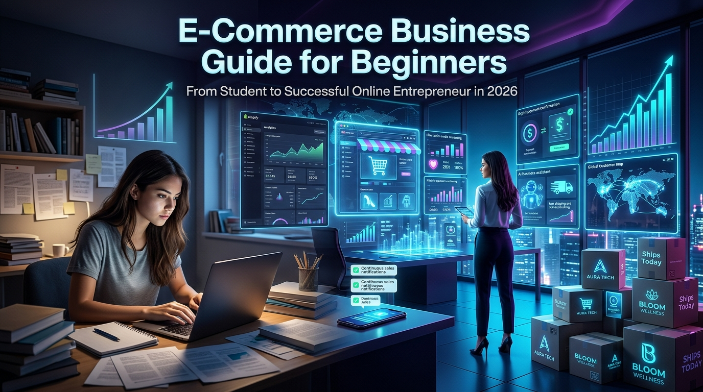 E-Commerce Business Guide for Beginners: The Complete Step-by-Step Blueprint for Success in 2026