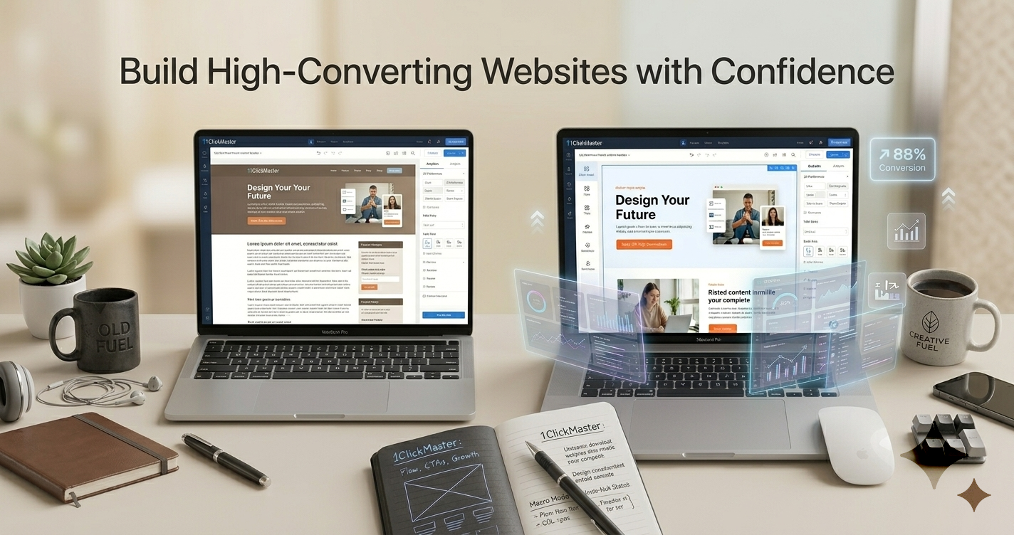 High-Converting Websites with 1ClickMaster Guide