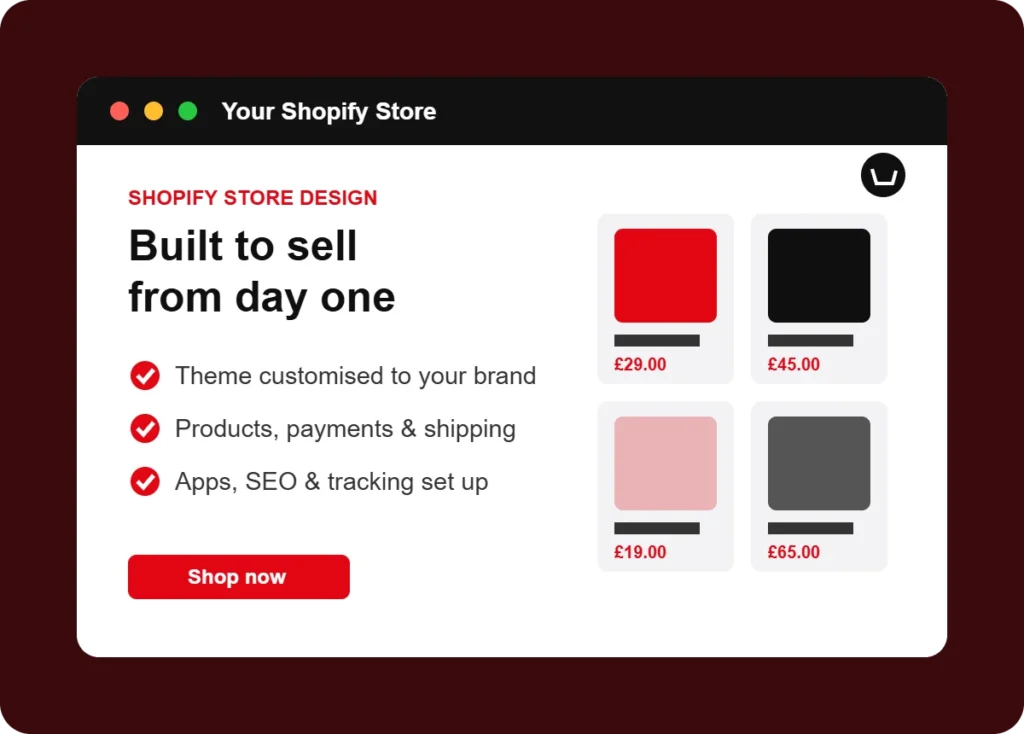 Shopify store design and development by 1ClickMaster