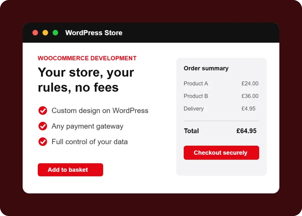 WooCommerce development by 1ClickMaster